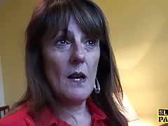 Blonde with a red cave and a white ass