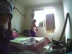 The brunette made a show for the camera