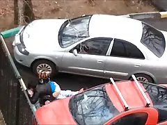 Luxurious blonde in a depraved teasing