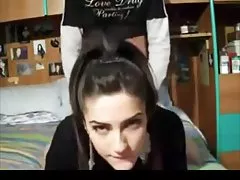 How funny when the girlfriend of a good milking