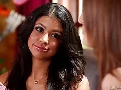 Fucks redhead with small breasts