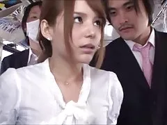 The guy with the girl have fun in the car