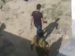 Group sex in night club