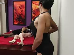 Anti-cellulite massage with sex