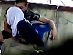 Girl fulfills in the car