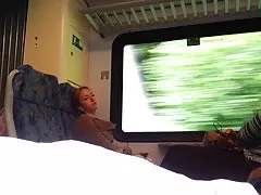 Stretched anal hole and cumshot in the pussy