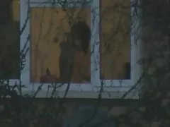 Fascinating fingering by the fireplace