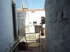 Russian beauty gives her hairy pussy