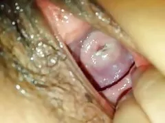 Alexia gold ride on black dick