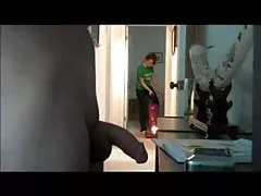 While no one is home, a girlfriend played