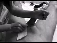 Little slut swallows the cum