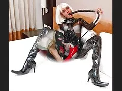 Anal sex with elements of foot fetish