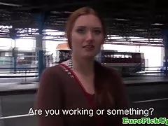 Candid blowjob in the woods