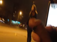 The girl harshly ripped mouth