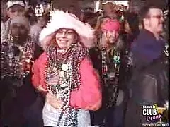 He got right into the tale - hooker chic!