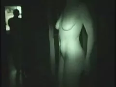 The two brunettes pounced on the man