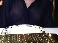 First anal date with slender brunette