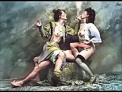 Redhead chubby in men's sauna