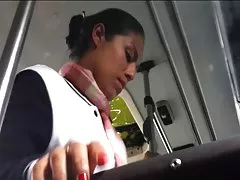 Masturbation with favorite toy