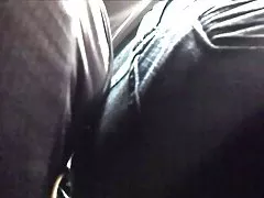 Young blonde hid in the bathroom to masturbate