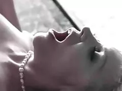 Housewife with coffee brought to suck