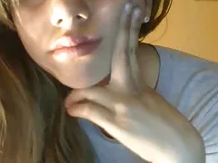 Blowjob from the secretary with a cigarette in his mouth